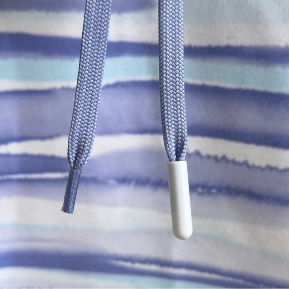 Ladies Footjoy L/S Watercolor Pullover Hoodie Striped Purple Lilac Medium‎ FJ - Picture 9 of 12
